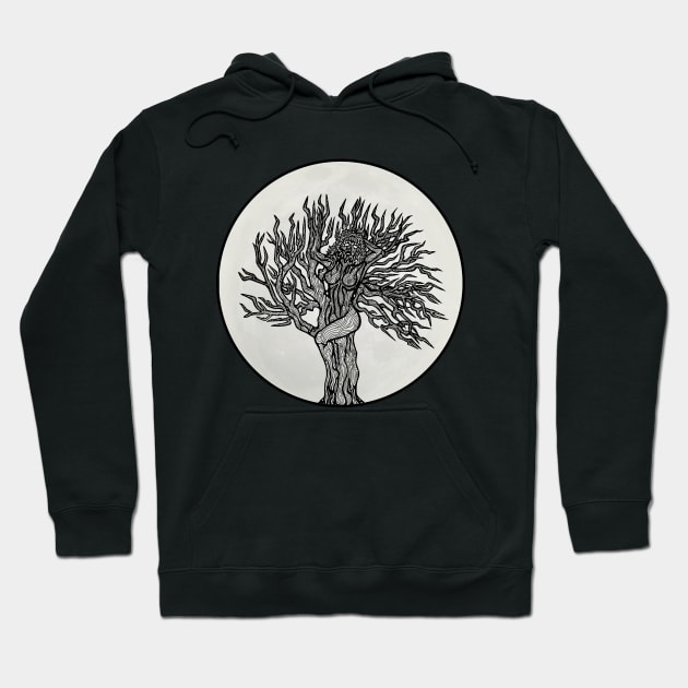 Dryad Moon - Deadtree by Vagabond The Artist Hoodie by VagabondTheArtist